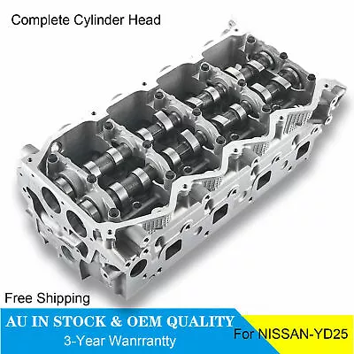 YD25 COMPLETE Cylinder Head For Nissan Navara D40 D22 Pathfinder 4 Port • $698