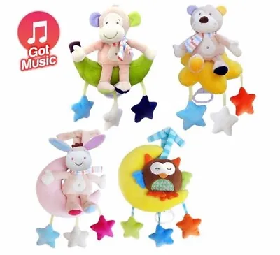 Baby Music Cot Bed Soft Musical Toy Lullaby Hanging Toy • £5.75