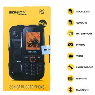 £68.38 • Buy Sonica R2 IP68 Builders Phone Waterproof Shockproof Tough Rugged R1 Sim CAT 