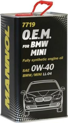 £22.94 • Buy 4L Mannol Fully Synthetic Engine Oil 0W40 FOR BMW MINI ACEA C3 LL-04 GM Dexos 2