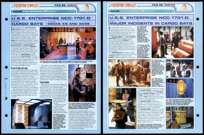 £1.49 • Buy Cargo Bays - USS Enterprise NCC-1701-D - Star Trek Fact File Page