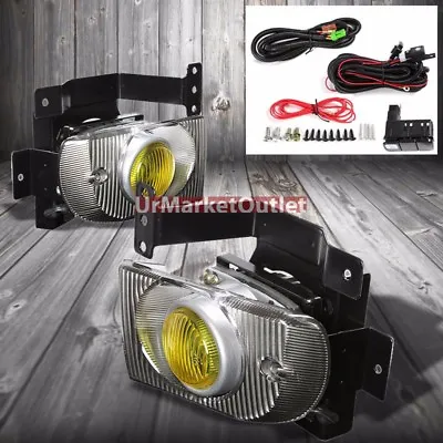 Amber Lens Housing Driving/Bumper Fog Light+Wiring For Honda 92-95 Civic EG8/EH9 • $48.92