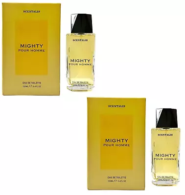 2 X Mighty Pour Homme Mens Perfume Eau De Toilette Mens Fragrance EDT 200ml • £9