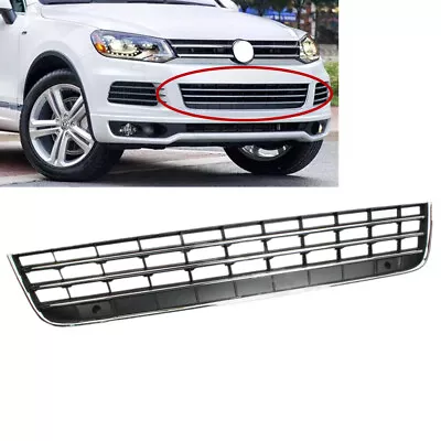 Front Bumper Lower Grille Air Intake Grill Chrome Fit For VW Touareg 11-14 • $42.99