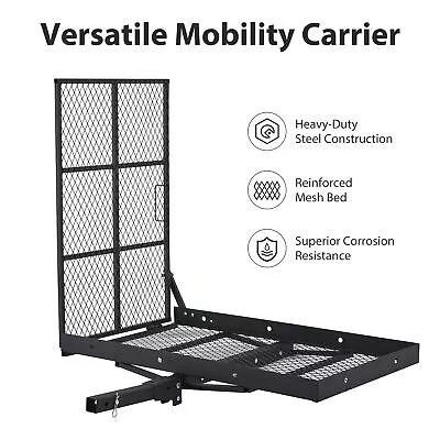Upgrade Mobility Carrier Wheelchair Scooter Rack Disability Medical Ramp Hitch • $136.15