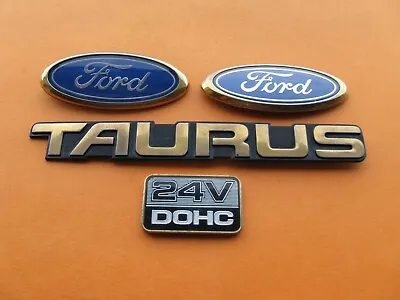 92 93 94 95 Ford Taurus Emblem Logo Badge Sign Symbol Oem Gold Used Set A39738 • $28.50