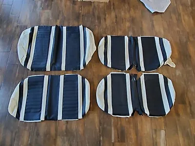 Icon 4 Seater Golf Cart Black And White Seat COVERS ONLY. Fits Advanced EV. • $80