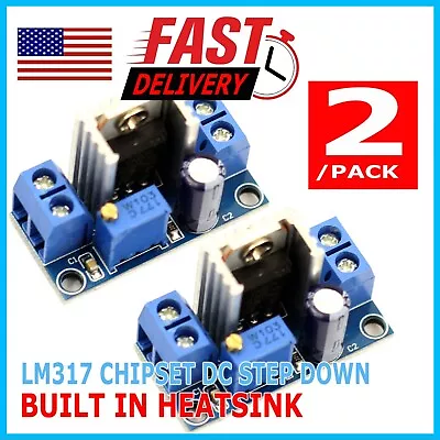 $7.95 • Buy 2X Lot LM317 DC-DC 2A Buck Adjustable Step-down Power Supply Converter Module
