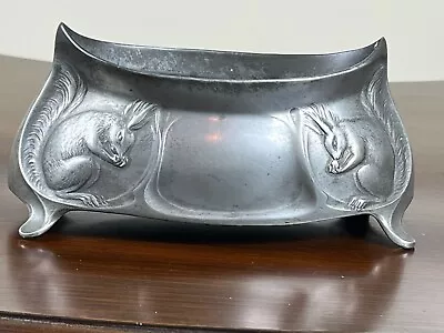 Kayserzinn  4000 Series Nut/Candy Bowl With Squirrel Motif • £120.53