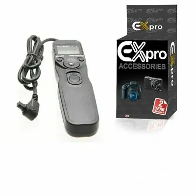 Ex-Pro® RS-80N3 TC 80N3 Timer Remote Shutter Release Cable With LCD For Canon • £18.92