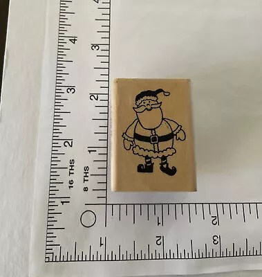 VTG ~ A Muse Art Stamps  #7-2120D Mr. Claus ~ Rubber Stamp ~ Gently Used!! • $5.25