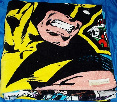 Marvel Disney Store Wolverine X-men Kids Large Towel Official 2011 Used • £6