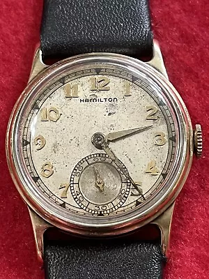 Vintage 1935 Men's Hamilton Grade: 987-E 6/0s 17j Elinvar Wristwatch-Runs Great • $149.95