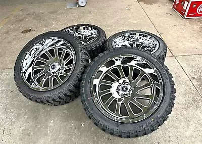 24x12 INCH RIMS/TIRES HARDCORE HC15  35X125024 MUD TIRES  GMC CHEVY RAM 6x139.7 • $3100