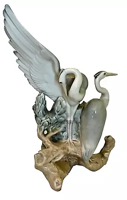 VINTAGE NAO By Lladro PREENING HERONS 0045 • £7.49