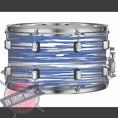 Arctic Oyster DW Style DRUM WRAP ALL SIZES PLASTIC ! • $12.45