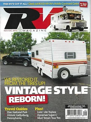 RV Magazine Vintage Style Historic Gettysburg Dynamax Mud Terrain Tow Tire 2013 • $13.45