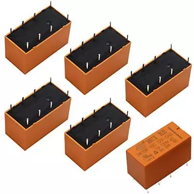 /6pcs Coil Dpdt Pcb Power Relay Dc 12v 8 Pins Mini Power Relay Pcb Relay Hk19f8p • $13.83