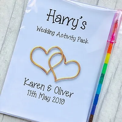 £1.99 • Buy Childrens Personalised A6 Wedding Activity Book Favour Gift Party Bag Pack