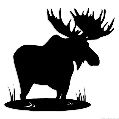 Moose Pond - Decal Sticker - Multiple Colors & Sizes - Ebn6344 • $3.17