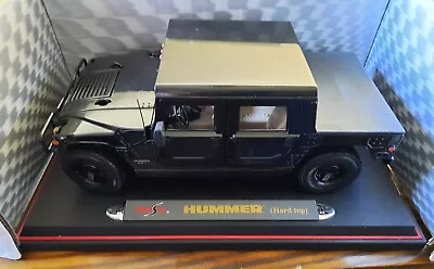 Maisto Special Edition Hummer Hard Top 1/18 Scale Black Diecast With Box • $25