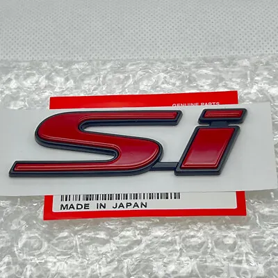 New Red Si 2002-2022 Emblem Badge Decal Trunk Fits Civic Honda JDM Racing Tuner • $13.95