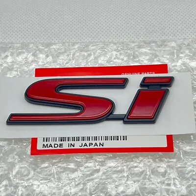 NEW Red Si Emblem Fits Honda Civic Si 2Dr 4Dr Trunk Rear Badge Sticker • $12.95