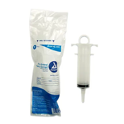  Irrigation Feeding 60cc (2oz) Syringe Large Thumb Ring FREE SHIPPING! #4264  • $5.49