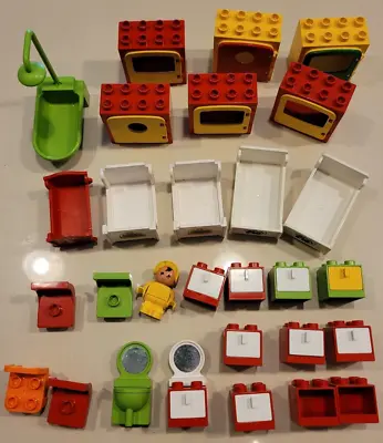 Lego Duplo Furniture & Accessories - Bulk Lot Of 30+ Pieces - Pre-loved • $49.90
