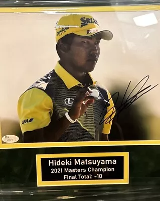 Hideki Matsuyama Auto PSA Cert Masters Champ Great Gift  Great Auction Item!🔥 • $249.99