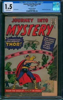 JOURNEY Into MYSTERY #83 GOLDEN RECORD REPRINT ⭐ CGC 1.5 ⭐ Thor GRR Marvel 1966 • $259