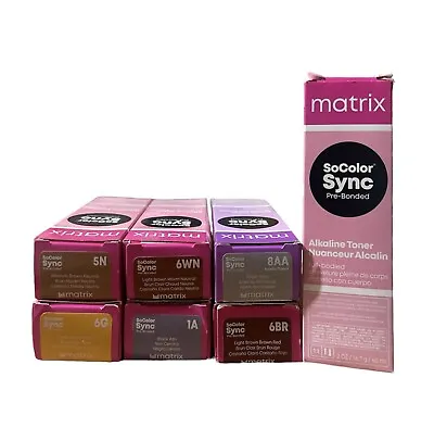 Matrix Socolor Sync Pre-Bonded Demi Permanent Hair Color 2 Oz. - Choose Yours • $10.90