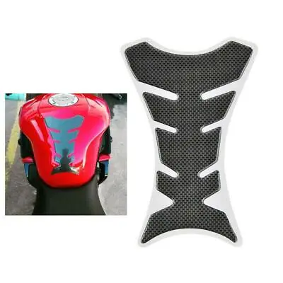 $8.98 • Buy 3D Carbon Fiber Motorcycle Oil Gas Fuel Tank Protector Fit Gel Pad Sticker Decal