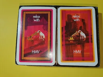 HMV Vintage Playing Cards His Masters Voice Australia Gramophone Double Deck. • $45