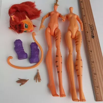 Monster High Doll Toralei Stripe Replacement Tail G1 Torso Mixed Hand Head Lot  • $21.99