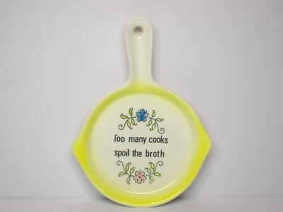 VTG.  1970's/1980's  Spoon Rest/Wall Hanging   Too Many Cooks...   Made In Japan • $9.99