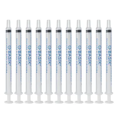 1cc | 1ml Silicone O-ring Slip Tip Feeding  Craft Syringe With Caps  10/pack • $13.95