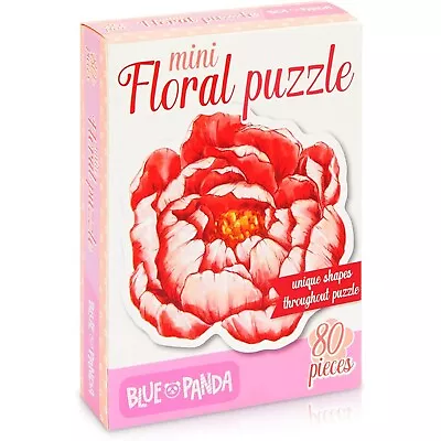 80 Pieces Mini Floral Jigsaw Puzzles For Adults 8.4 X 8.6 Inches • $8.89