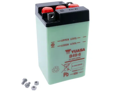 £37.22 • Buy Battery 6V 8Ah YUASA B49-6 Without Acid Pack Piaggio Vespa GS, Sprint, SS180, BMW