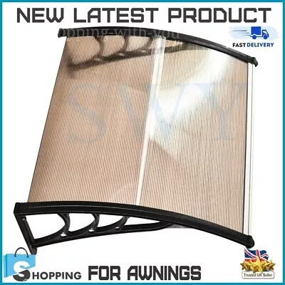 Door Canopy Awning Shelter Front Back Porch Outdoor Shade Patio Roof Cover 1.2M. • £57.99