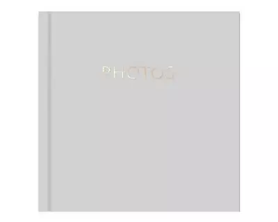 Classic Grey Photo Album Holds 200 Slip In 6'' X 4'' Photographs 22cm Baby Gift • £8.95