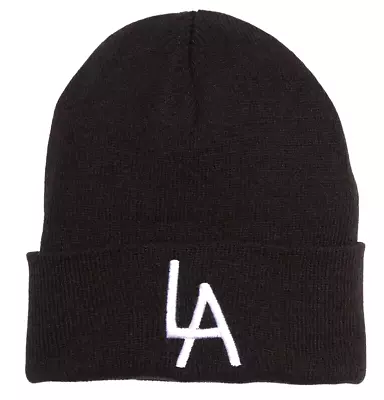 AMERICAN NEEDLE VINTAGE COLLECTION Los Angeles DODGERS Cuffed Beanie Black -OSFA • $18.87