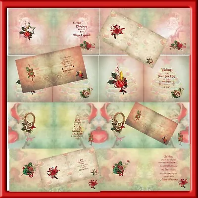  Christmas Assorted Sizes Inserts  (24 X 12 Blank 12 With Verse)sept 2021 • £7