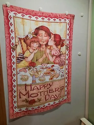 Mary Engelbreit Happy Mother's Day Tea Party Girls Roses Garden House Flag 28x40 • $19.99