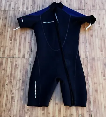 Henderson Aquatics Dive Suit Shorty Full Zip Black Wet Suit Size M • $39.95