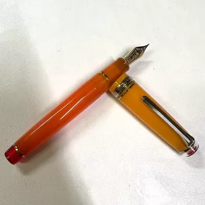 SAILOR Cocktail Fountain Pen Tequila Sunrise Orange Nib MF 21K • £316.06