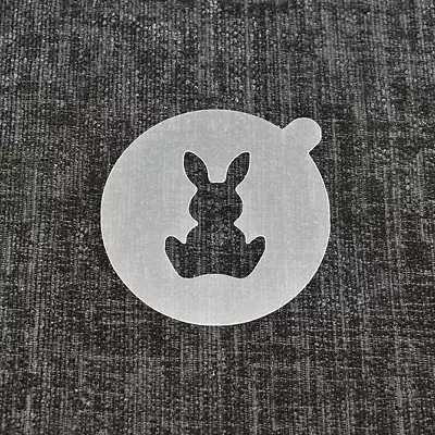 Reusable 'Easter Bunny' Coffee Stencil. High Quality Strong 350 Micron Stencils. • £3.39