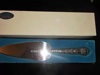 Boxed Sheffield Hallmarked 1978 Pie Server Repousse Handle Steel End Harrison Br • £35