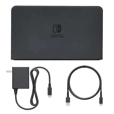 Nintendo Switch OLED Dock - Black (AC Adapter - Charging Dock - HDMI Cable) • $52.96