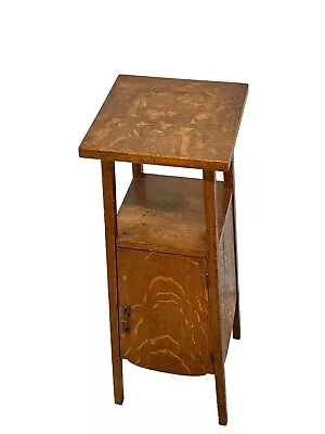 Mission Arts & Crafts Tiger Oak Conrey Davis Smoking Stand Table Signed • $375